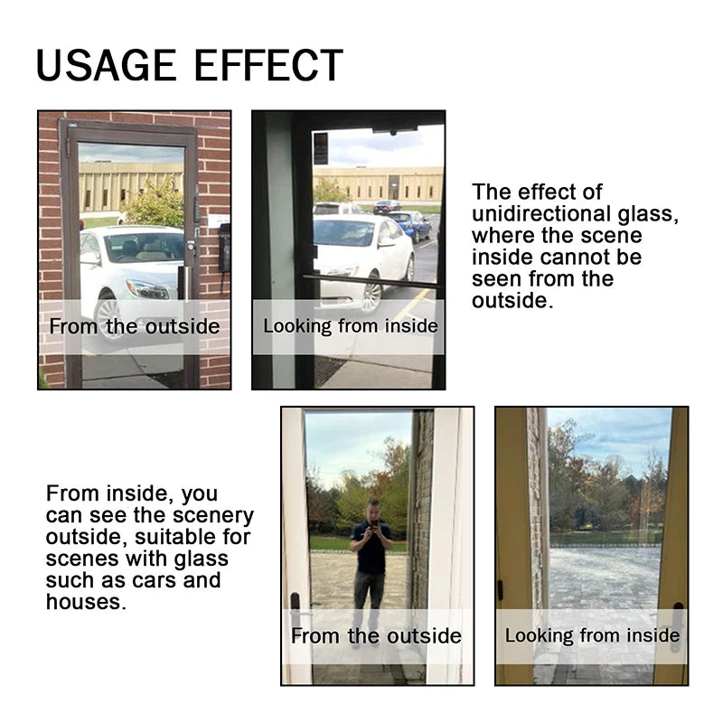 Anti Peeping Glass Cleaning Sponge Isolate Glass From Light Dedicated for Privacy Protection in Cars & Home Effective Anti-theft