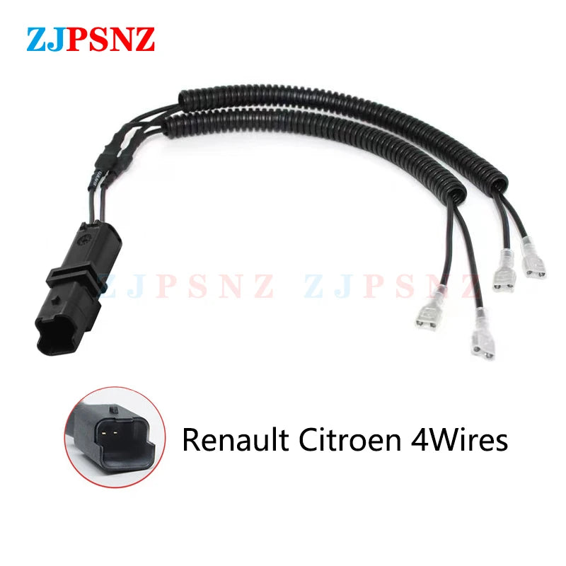 Horn Plug 4Wire Corrugated Tube Dedicated Snail Horn Male Socket Conversion Plug Car Auto Speakers Single Horn Refit Double Horn