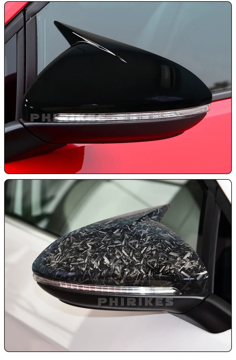 Side Rearview Mirror Cap Wing Side Mirror Cover For VW Golf 7 MK7 MK7.5 GTI R GTE GTD 2014-2019 Replacement