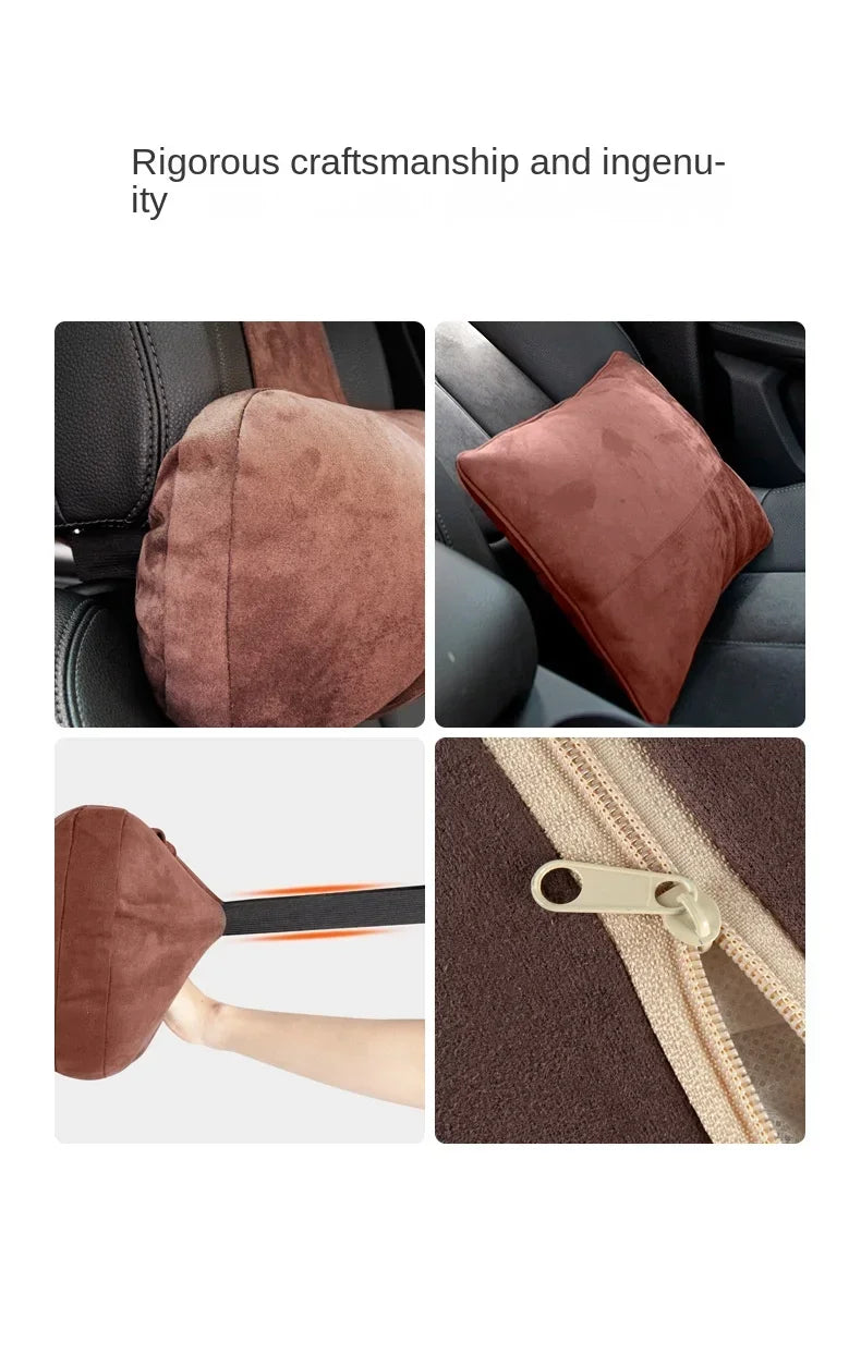 Car Headrest Neck Support Seat / Maybach Design S Class Soft Universal Adjustable Car Pillow Neck Rest Cushion High Quality