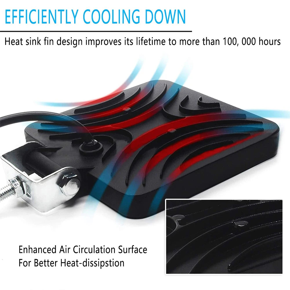 NLpearl Car LED Light Bar 42W 48W Work Light Offroad Spotlight For Trucks Tractor Boat SUV ATV 12V 24V LED bar fog Headlight