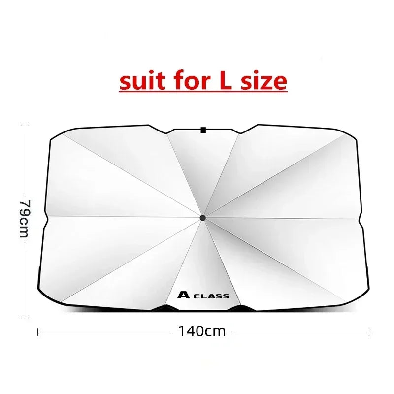 Car sun protection windshield sunshade suitable for Mercedes Benz W124 W203 W204 A CLS B C CLASS E CLA S GLA CLS SL SLC SLK