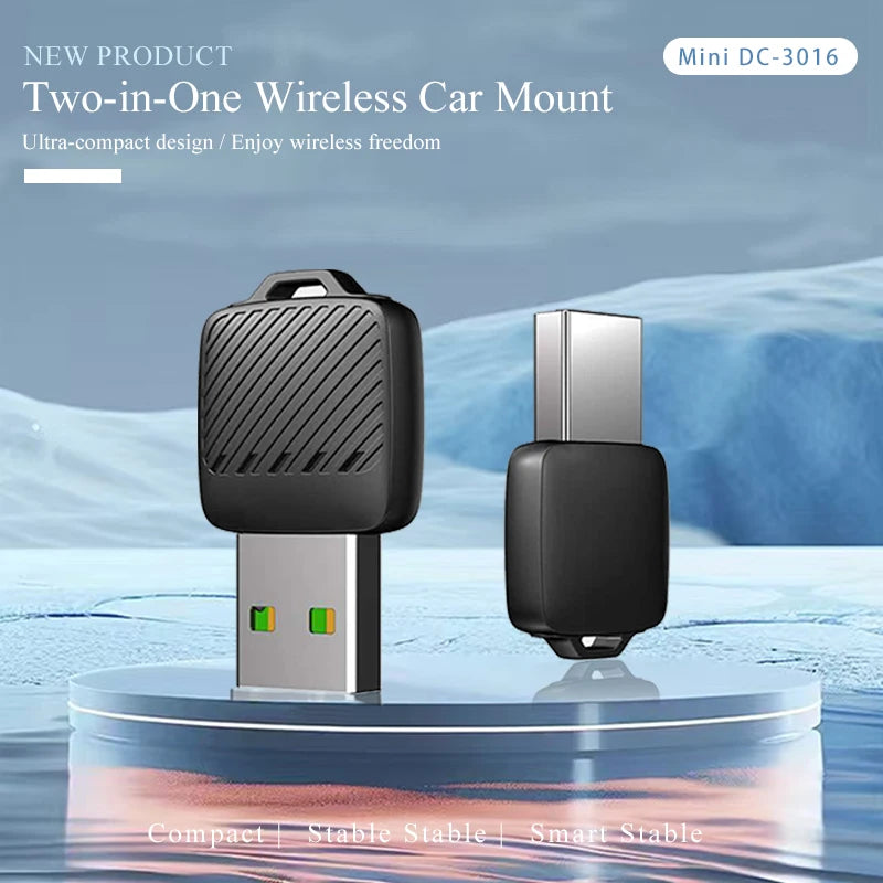 Gallop Sprite Wireless CarPlay Android Auto Adapter 2 in 1 Wired to Wireless Smart Mini Box Plug And Play Automatic Connection