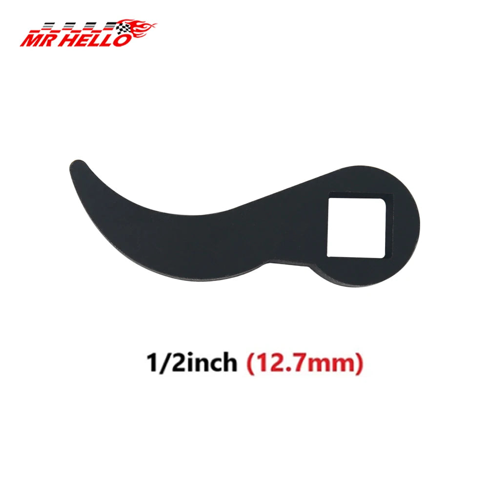 Crowbar Adapter Head 1/2inch or 3/8inch Ratchet Wrench Bullhorn Half Shaft Removal Tool Steel Pry Bar Hand Tools