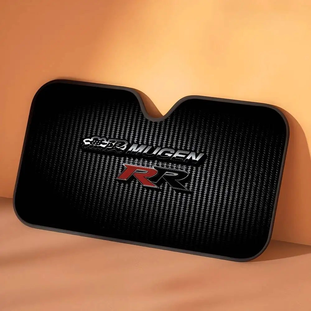 Mugen Powers Heated Windshield Sunshade Car Window Windscreen Cover Sun Shade Auto Sun Visor Car-covers