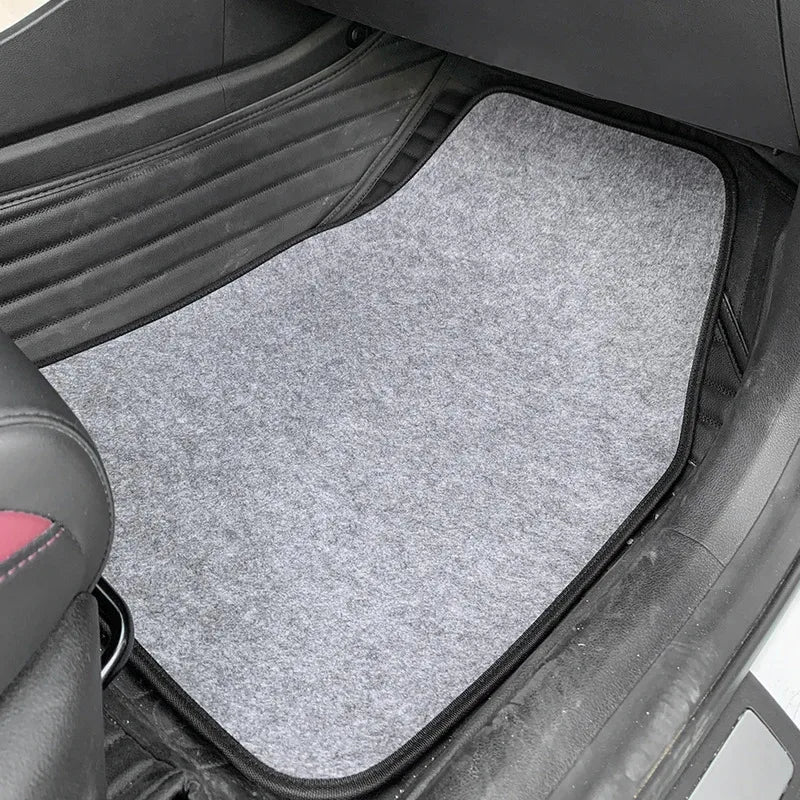 4Pcs Universal Fit Car Floor Mats Front & Rear Automotive Carpet for SUVs Sedans Vans - Interior Protection