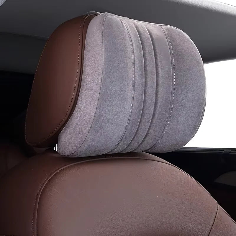 Memory Foam Car Neck Pillow With Washable Pillow Case Provides Comfortable Neck Support For Driving And Traveling