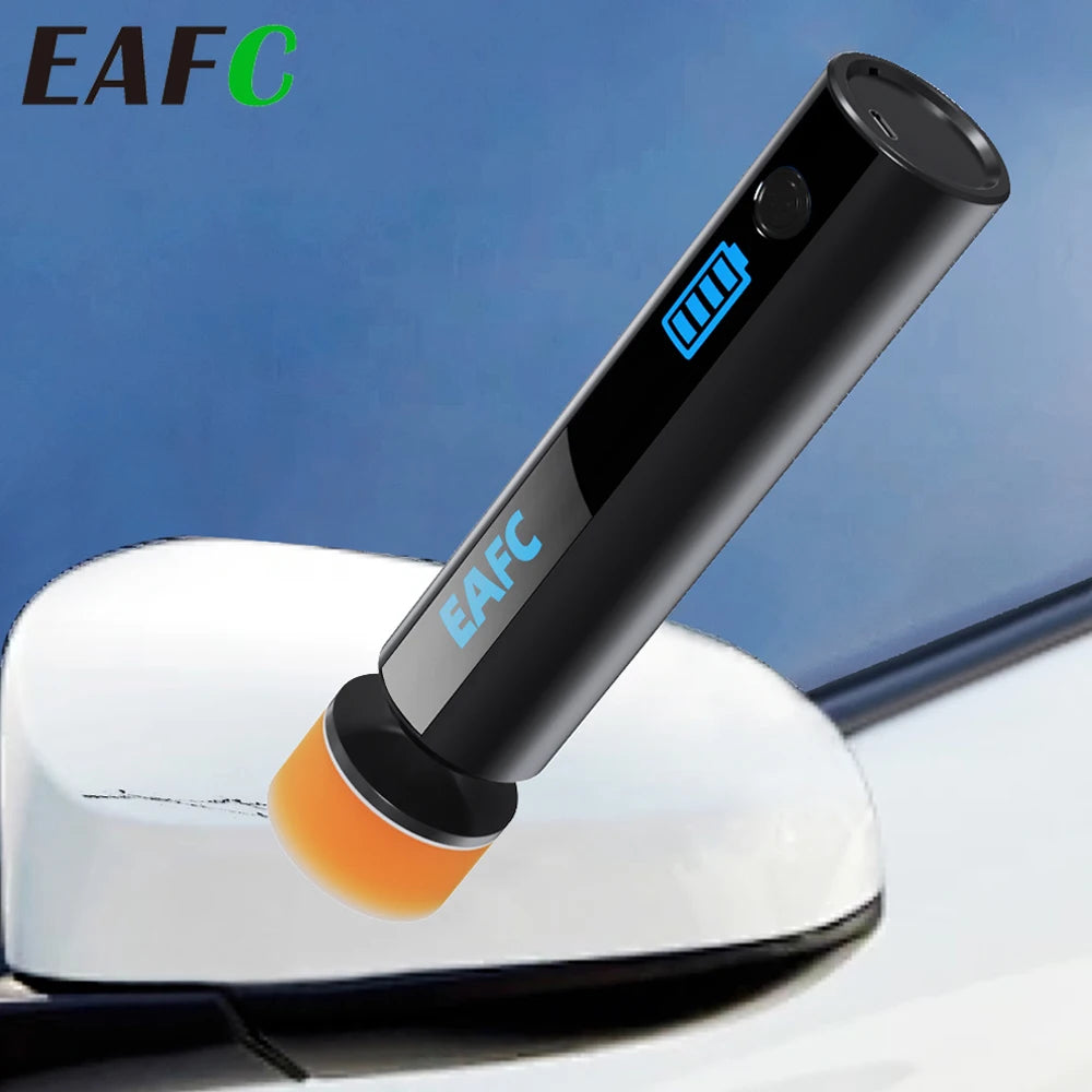 EAFC Cordless Car Polisher & Waxer Sanding Machine40W PolisherforPaint Scratch Repair Windshield Oil Film Removal Cleanig Waxing