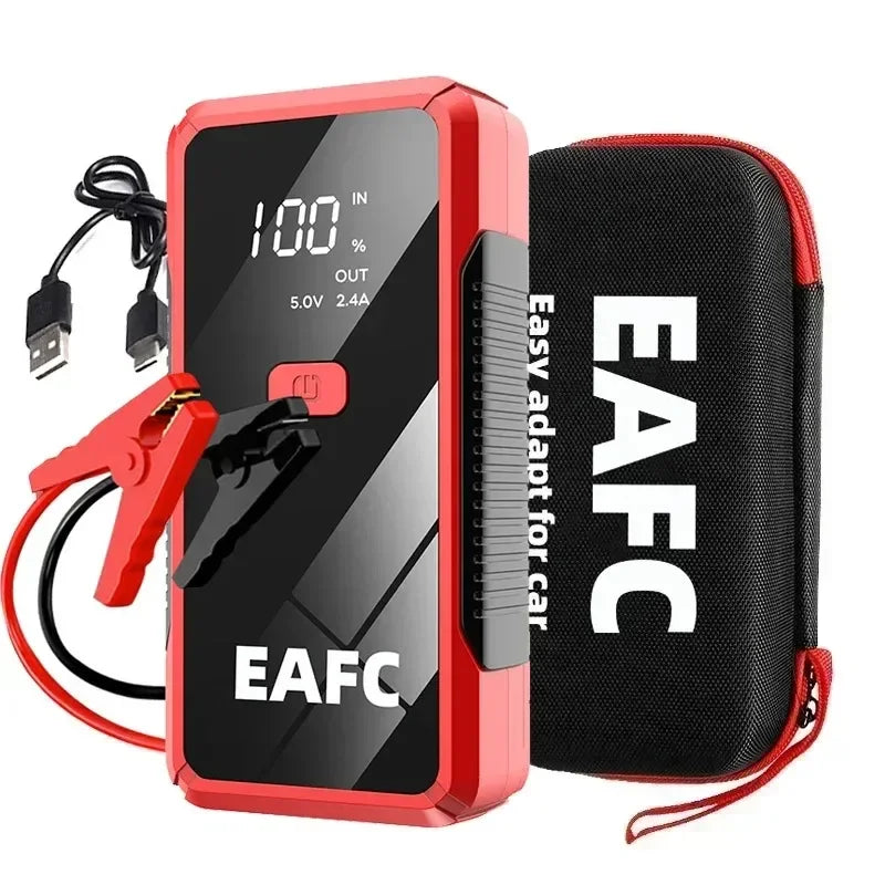EAFC 12V  Car Jump Starter Power Bank Portable Car Battery Booster ChargerStarting Device Auto Emergency Start-up Lighting