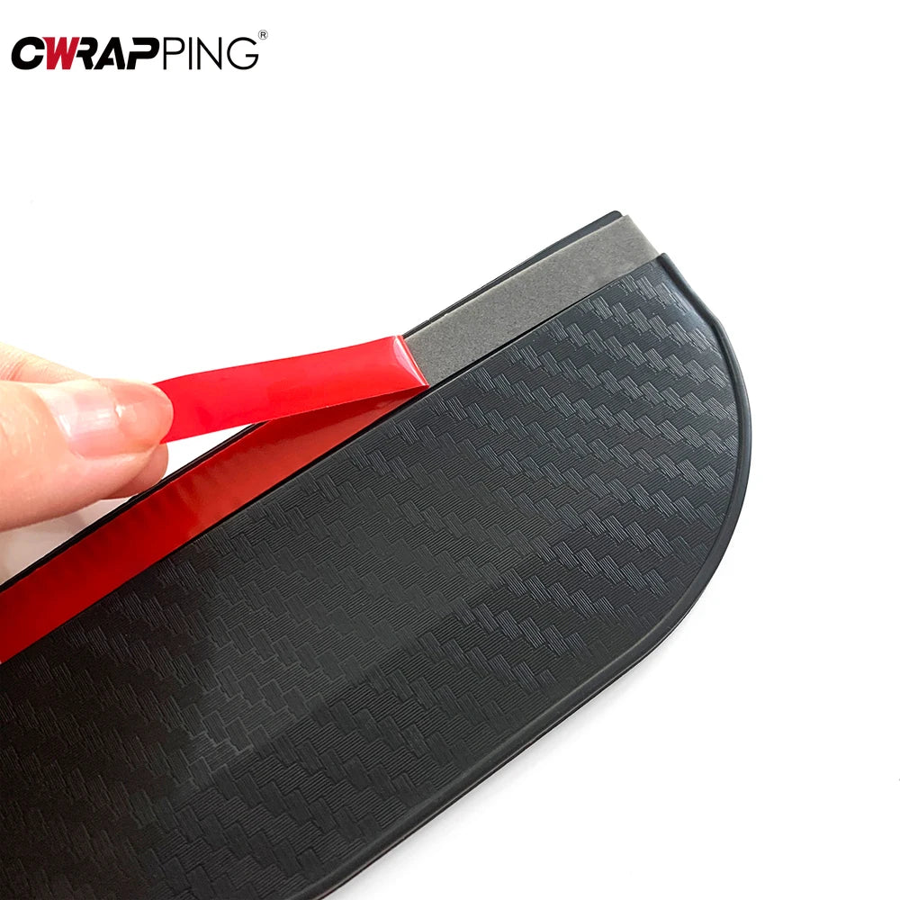 2PCS Car Rearview Mirror Rain Eyebrow Carbon Fiber Pattern Car Universal Rain Shield Rain Shield Reversing Mirror Rain Shield