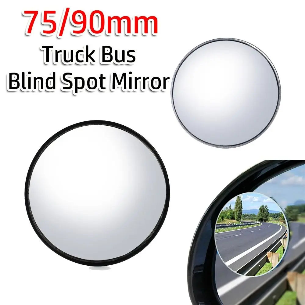 Durable 75/90mm Truck Bus Round Blind Spot Mirror HD Convex Wide Angle Rear View Mirror Car Side Mirrors Auto Accessories