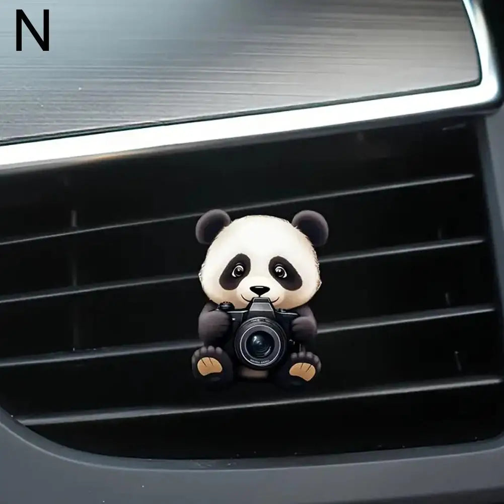 Cute Cartoon 2D Kitten Ventilation Clip Car Air Freshener Car Air Conditioner Air Outlet Aroma Diffuser Auto Interior Decoration
