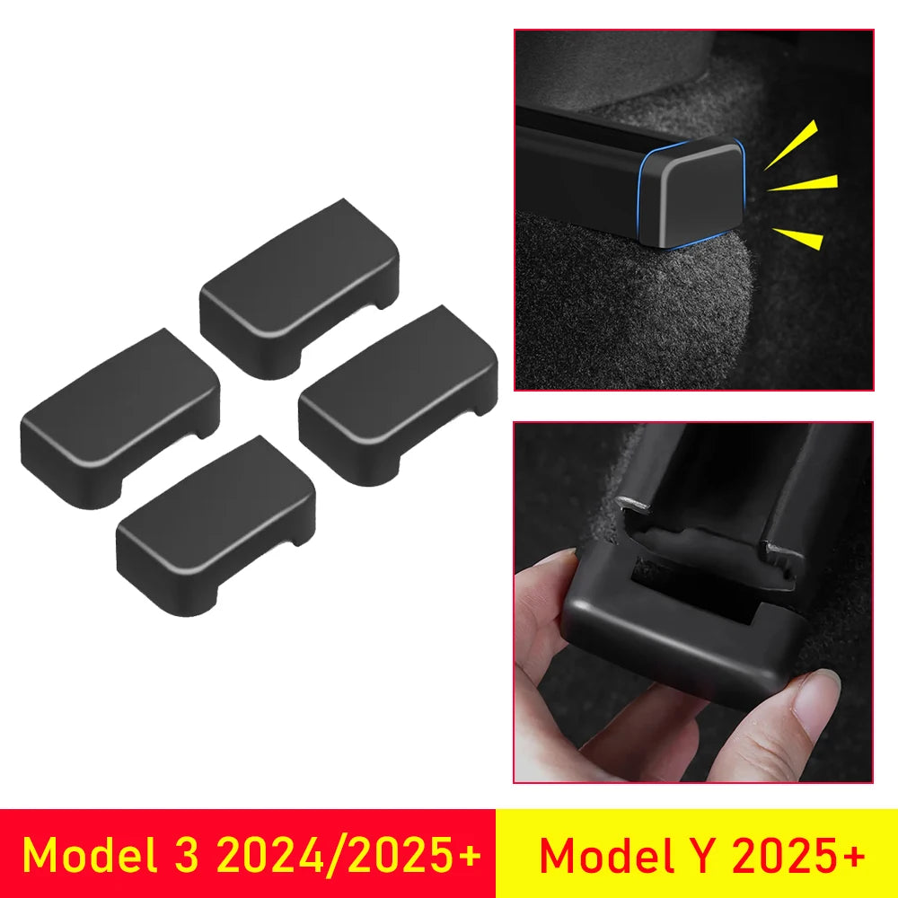 Anti-bumping Rear Seat Rails Cover for Tesla Model Y Juniper 2025 Model 3 2024 2025 Safety Children Kids Parts Trim Accessories