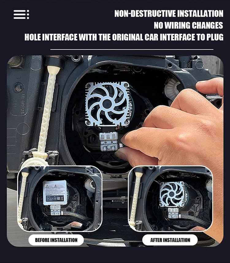 D SERIES D1S D3S LED Car Headlights Bulbs D2R D2S D4R D4S D5S D8S Turbo Lights 6000K 70W Auto Lamp Plug&Play  HID Conversion Kit