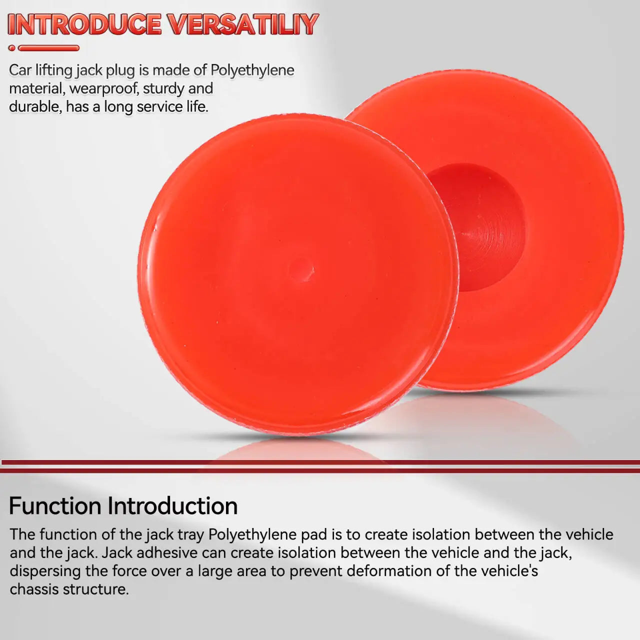 Universal Bottle Jack Polyethylene Pad Anti-slip Adapter Support Block Car Lift Tool 2-10 Ton Bottle Jacks Jacking Points Repair