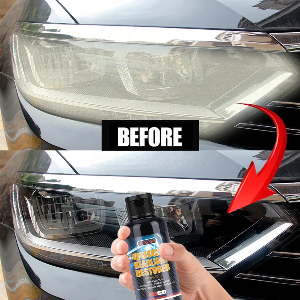 Car Headlight Restoration Oxidative Yellowing Repair Liquid Polymer Refurbishment Lens Headlight Polishing XG 8