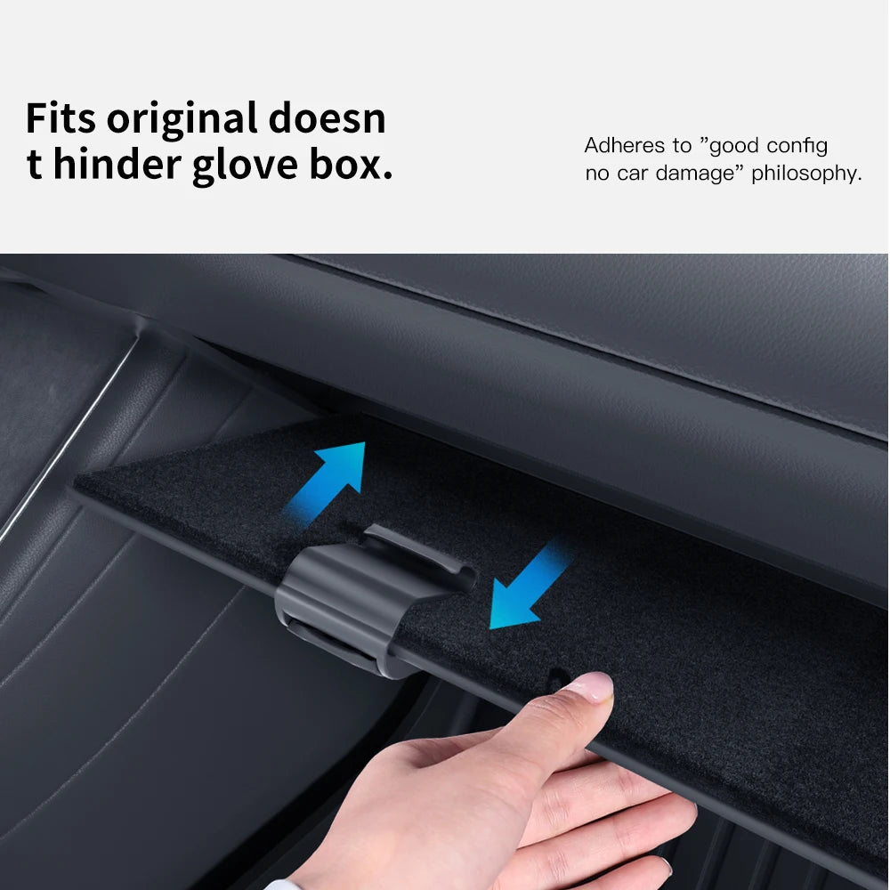 YZ For New Tesla Model 3/Y Highland Juniper Glove box Car Hooks ABS Storage Holder Tesla Model 3 Car Dedicated  Accessories