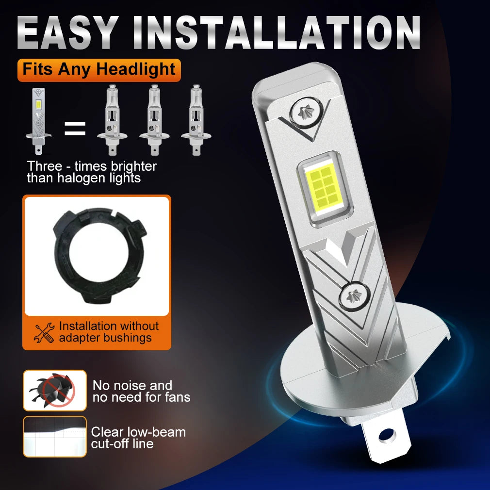 XSTORM H1 LED Headlight Bulb 60000LM 150W High Power Auto Fog Lamp 6500K 12V Led Lights for Car Head Lamps Driving Running Lamp