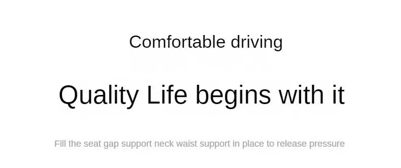 Car Neck Pillow Memory Foam Leather Auto Headrest And Back Cushion Set Seat Lumbar Waist Support Sewing Head Protective Cover