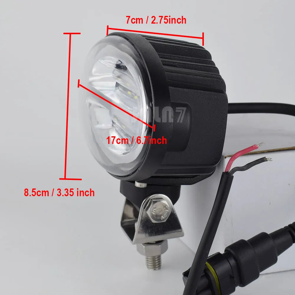 JALN7 LED Light Tractor Oval 6.7 Inch for Deere 45W Work Versatile Buhler Massey Ferguson Combines Cotton Picker