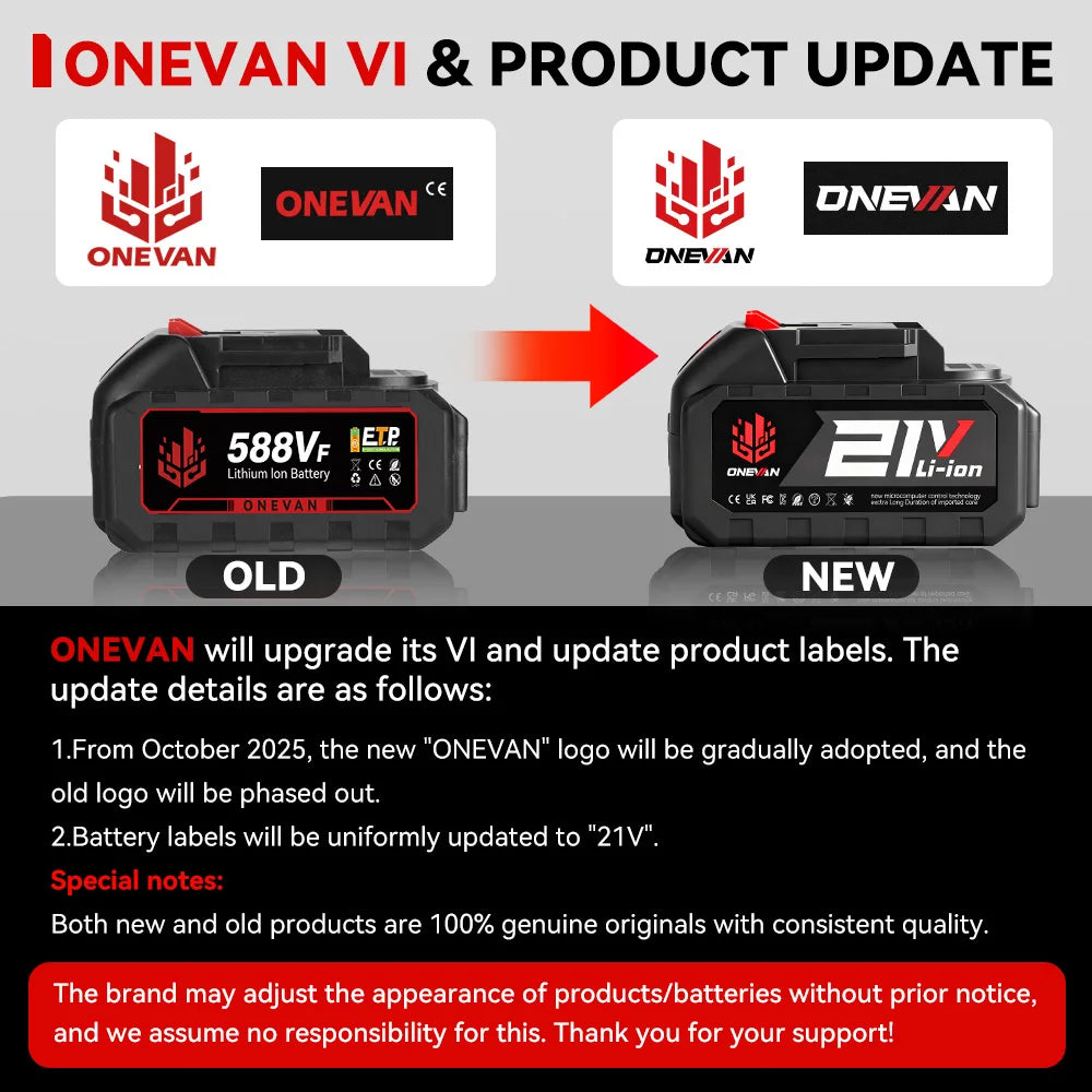 ONEVAN 3500W 220Bar Brushless Car Washing Machine Rechargeable  High Pressure Water Gun Wash Tools For Makita 18V Battery Pin