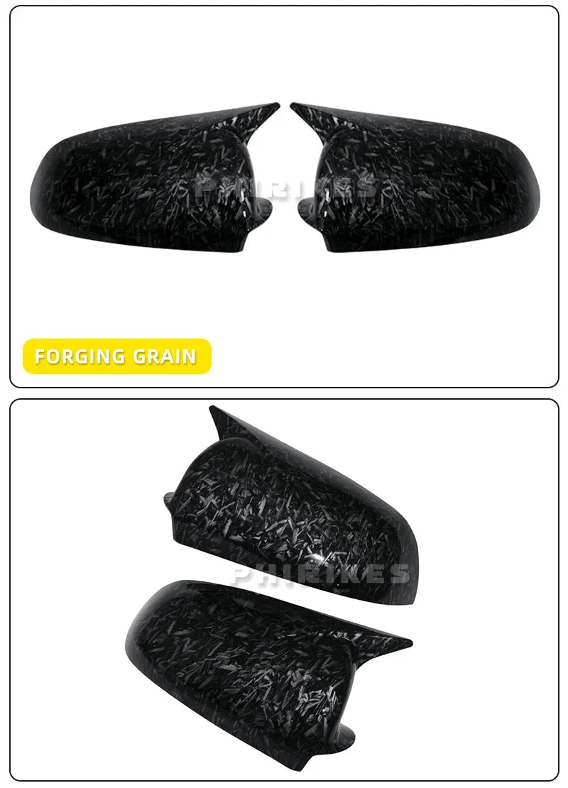 Carbon Look and Bright Black Rearview Mirror Case Side Mirror Shell For Audi A3 S3 8P 05-08 A4 S4 B6 B7 8E 8H A6 S6 C6 4F