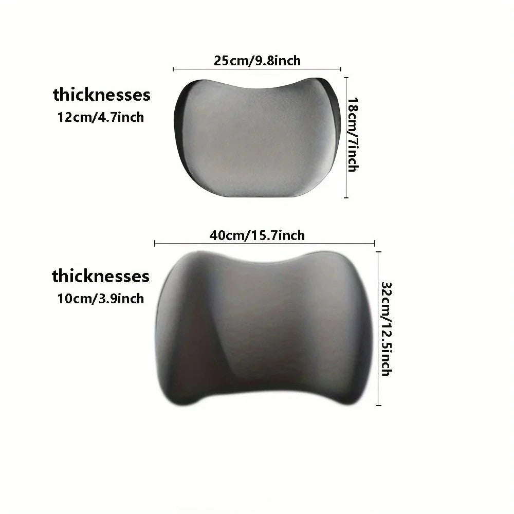 Car Neck Pillow Protector Memory Foam Auto Seat Headrest Pillow Soft Waist Cushion Car Neck Cushion Backrest Lumbar Support