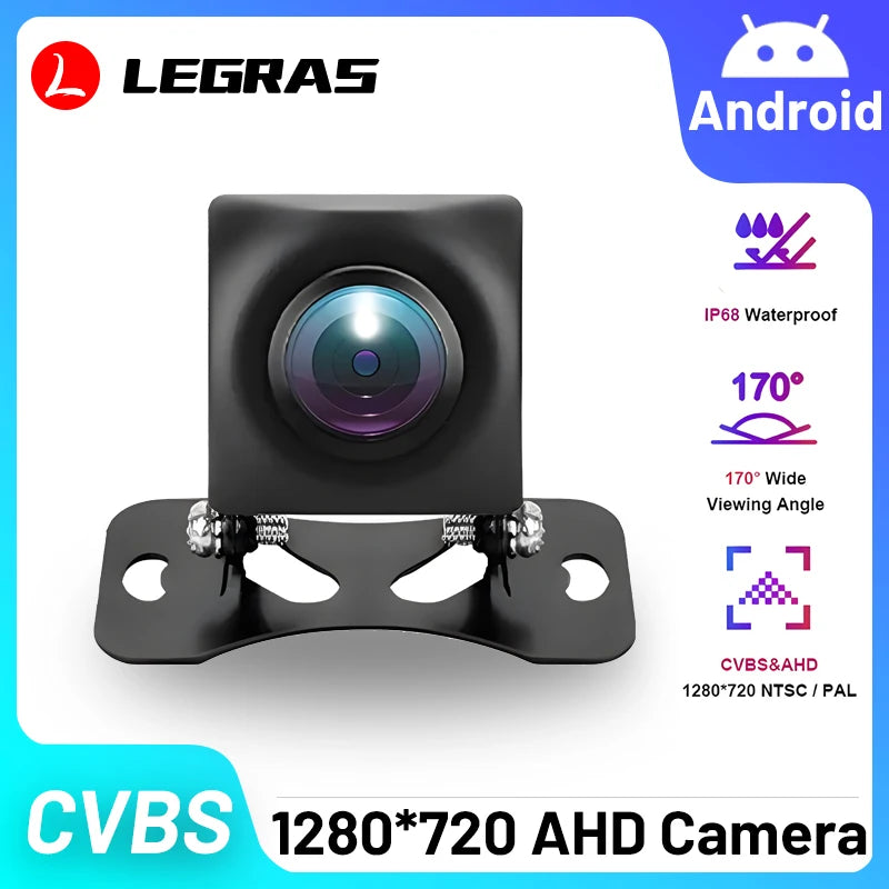 AHD NEW Wide Angle 1080 Car Rearview Camera Waterproof 6m wire Backup Reverse Camera 12 LED HD Night Vision Parking Camera