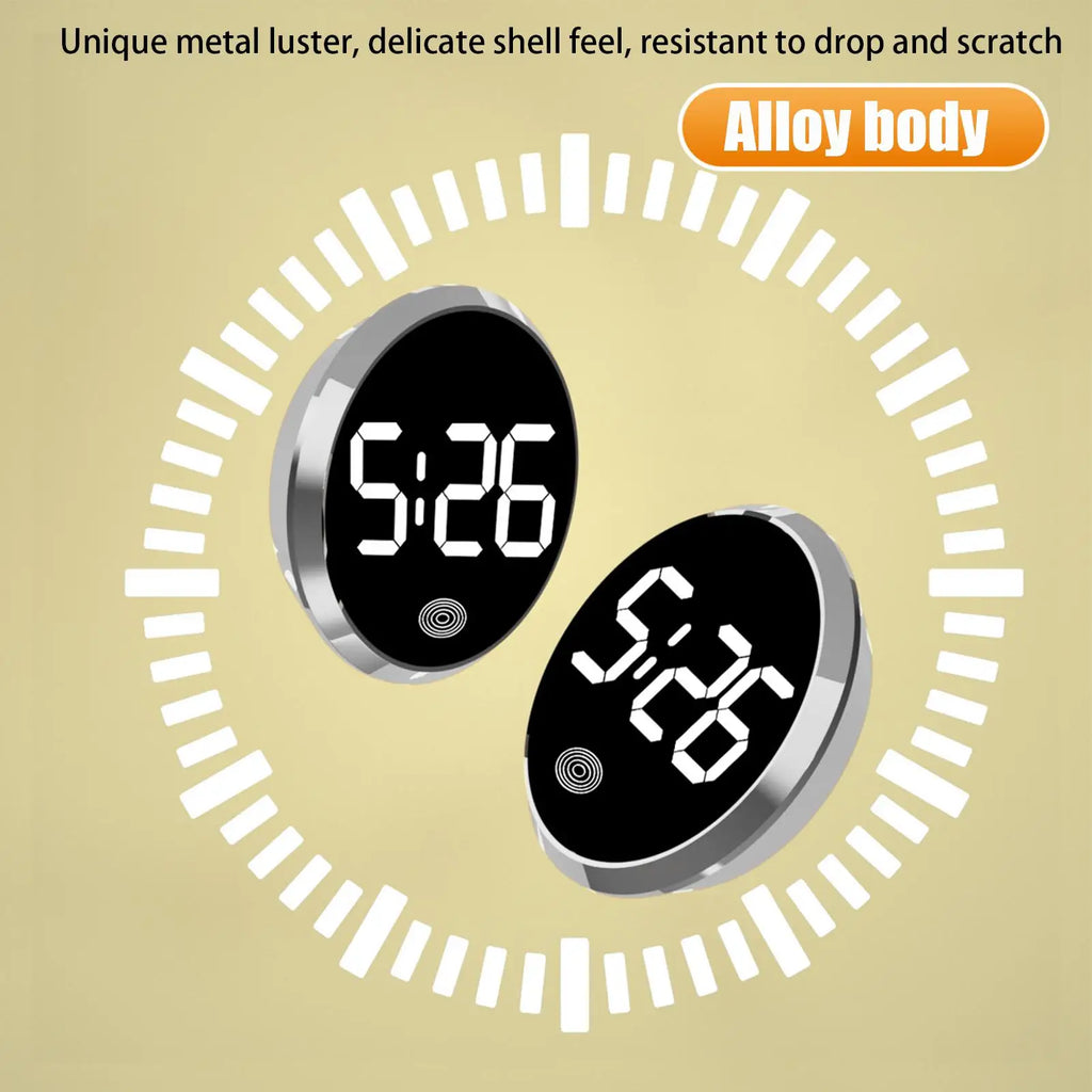 LED Car Clock Luminous Automobiles Internal Stick-On Mini Digital Clocks Auto Ornament Car Accessories