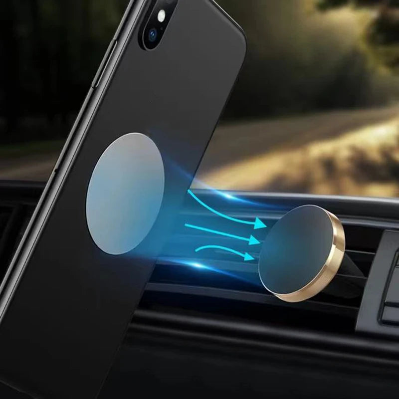 1/20Pc Car Phone Holder Metal Plate Magnetic Sticker Holder for Mobile Tablet Magnet Disk Desk Car Stand Round Square Iron Sheet