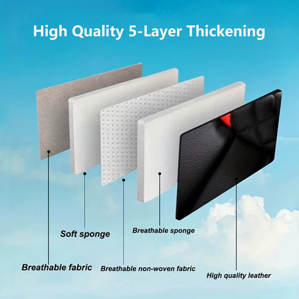 Elegant Universal Faux Leather Car Seat Cover by Tand: Easy-Clean, Comfort Design, Fits Major Models - Enhance Your Car's