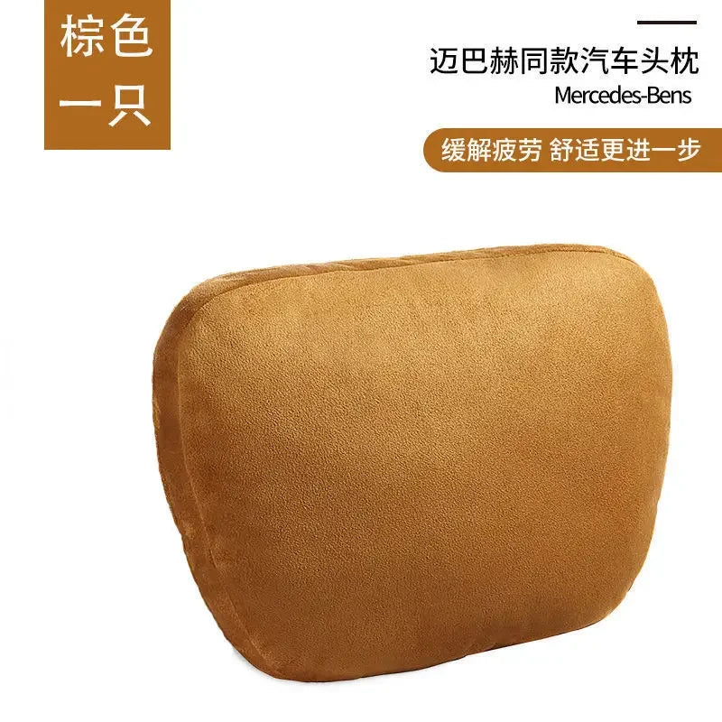 Top Quality Car Headrest Neck Support Seat Soft Neck Pillow Breathable For Maybach S Class Design Universal Protector Neck