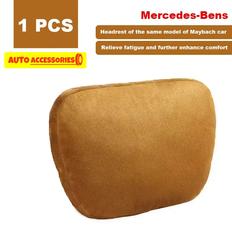 Car Headrest Neck Support Seat / Maybach Design S Class Soft Universal Adjustable Car Pillow Neck Rest Cushion High Quality