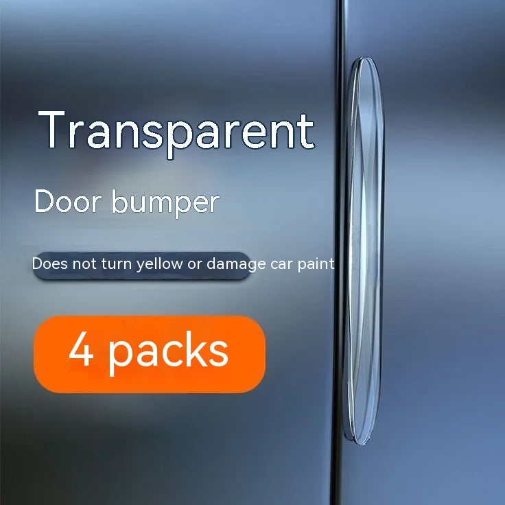 4pcs Invisible Waterproof Car Door Anti-Collision Scratch Strip Rearview Mirror Stickers Edge Transparent Handle Protector