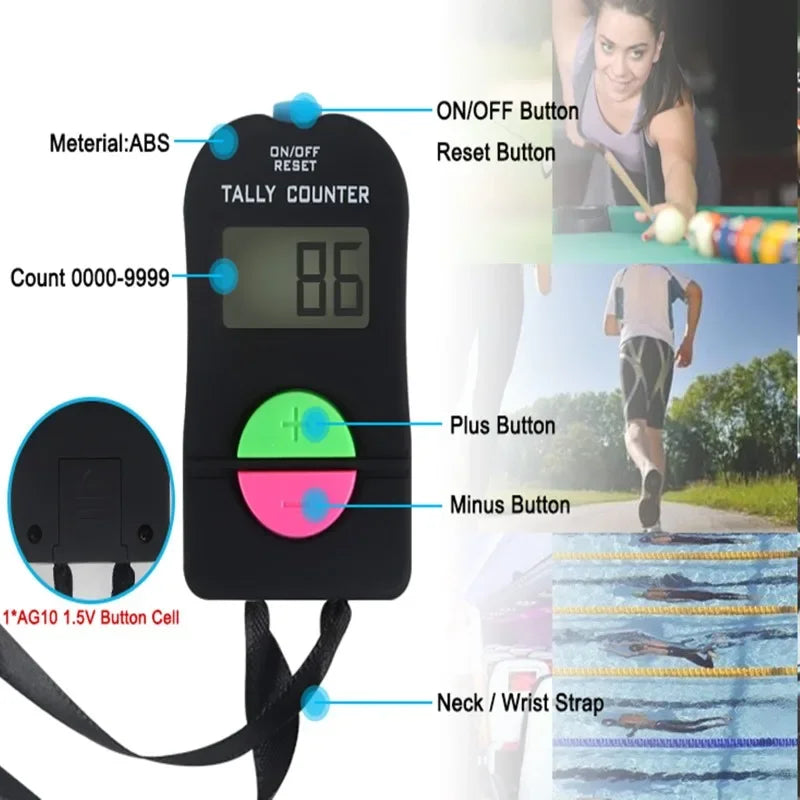 1/3/5/10 PCS Lightweight Golf Score Stroke Mini Clicker Digital Counter Electronic Counter 6.3x3.4x1.5cm