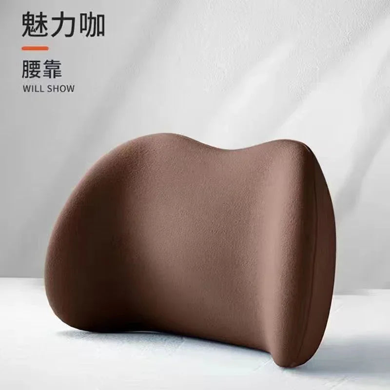 Car Headrest/Lumbar Support Car Neck Pillow Waist Cushion Driver Seat Backrest Car Cushion Driving Lumbar Support Waist Support