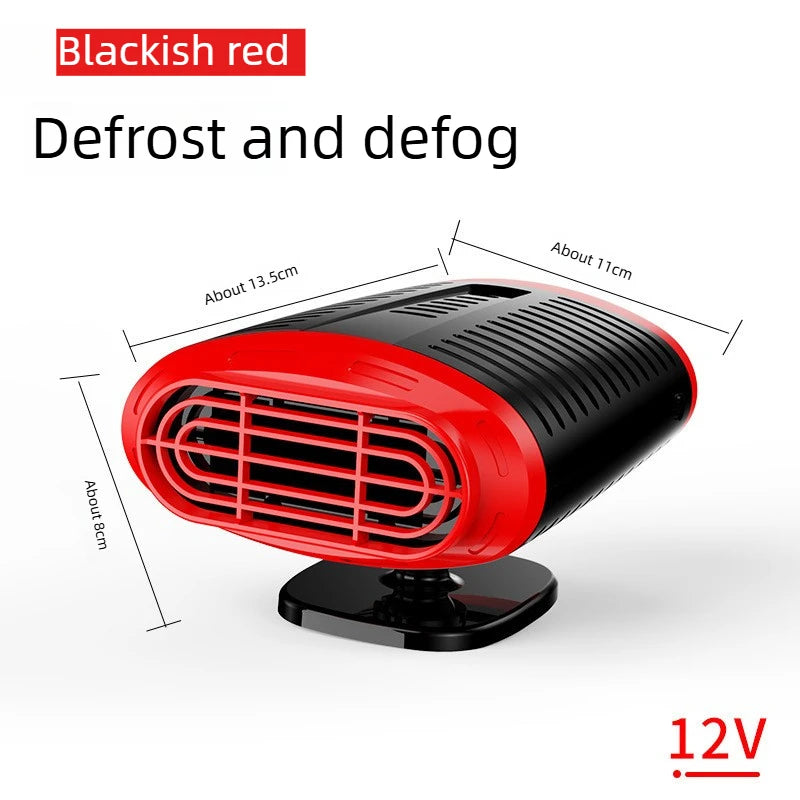 12V Electric Car Heater Portable 360 Degree Adjustable Cooling Fan Air Purifier Windscreen Defogging Defroster Energy-Saving