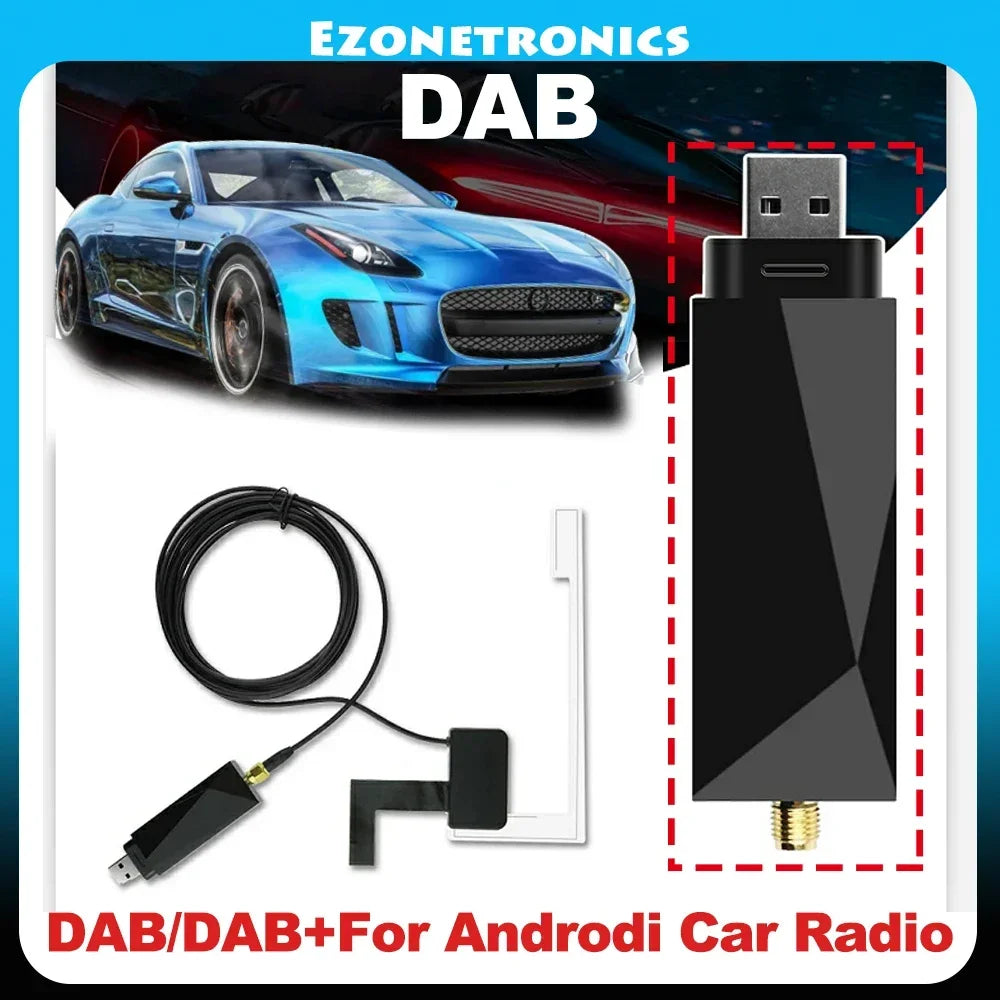 For Universal DAB + Antenna With USB Adapter Android Car Radio GPS Stereo Receiver Player