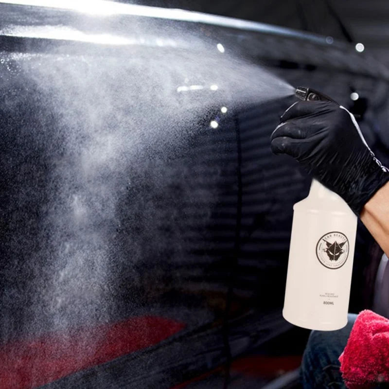 1pc Car Ultra-fine Water Mist Cylindrical Spray Bottle HDPE Chemical Resistant Spray Auto Wash Watering Can