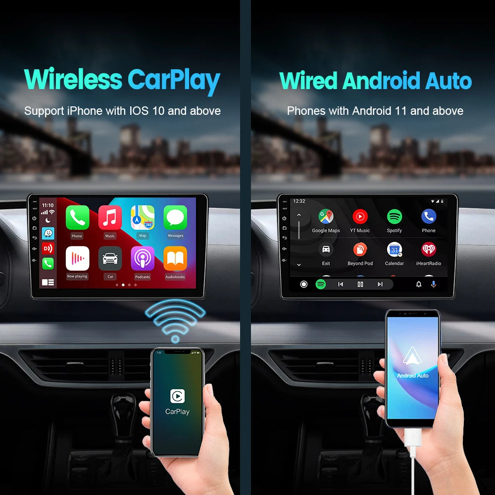 CarlinKit Car Android Auto CarPlay Wired&Wireless Adapter For Android System Car Head Unit Waze Spotify Mirrorlink Split Screen