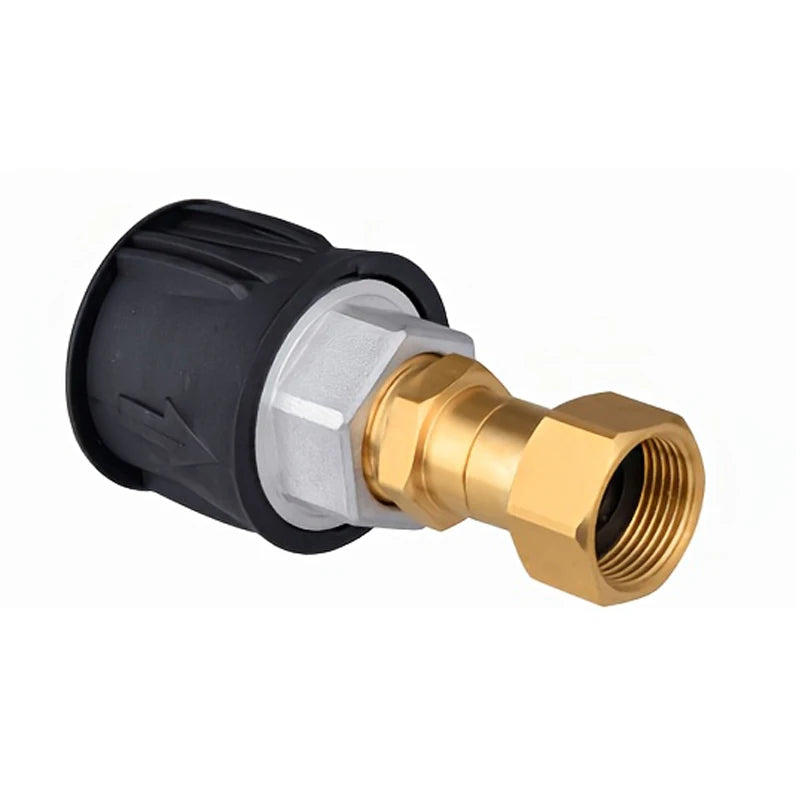 High Pressure Water Gun with 360° Swivel Brass Connector, Anti-Tangle Adapter, M22-14 to Karcher K Series, for Karcher K2-K7