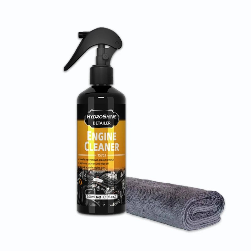 Hydroshine Engine Bay Cleaner Care  Heavy Oil Dust Clean Spray for Car Engine Powerful Decontamination Compartment Cleaning Tool