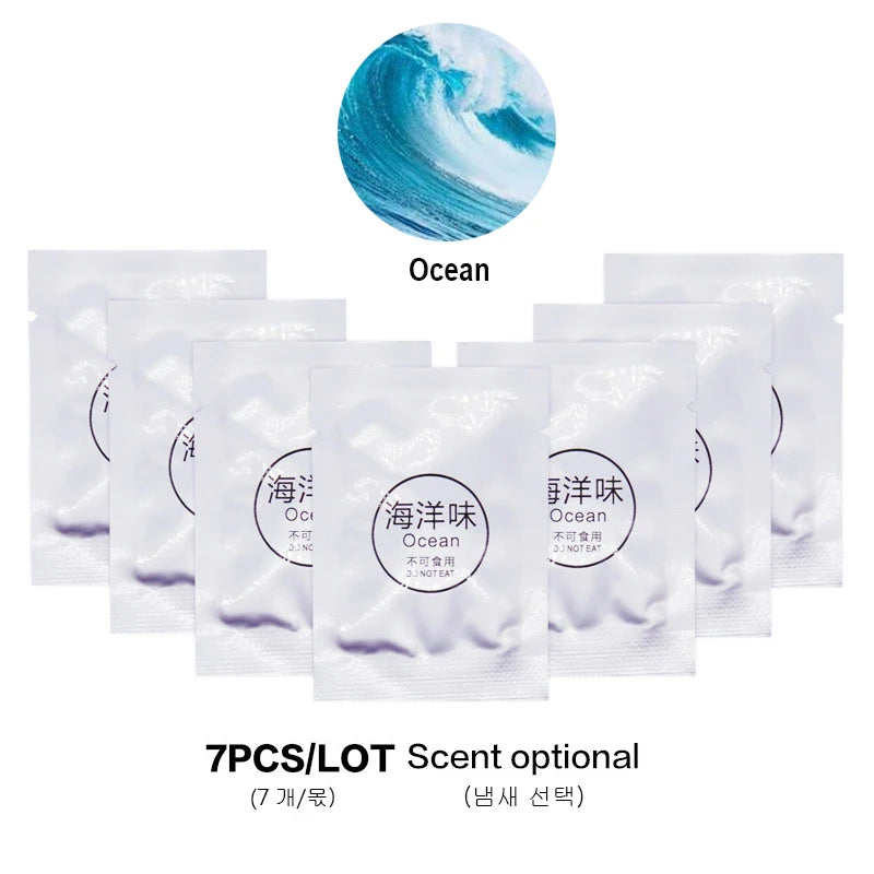 7pcs Car Air Freshener Supplement Solid Fragrance Scent Air Outlet Perfume Refill Tablets Ocean Lemon Lavender Fillers