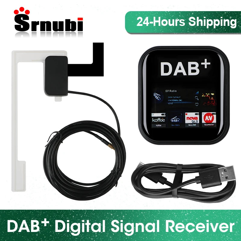 Universal DAB + Antenna Adapter Car Radio Signal Receiver Digital Audio Broadcasting GPS Stereo Receiver Player Head Unit DAB