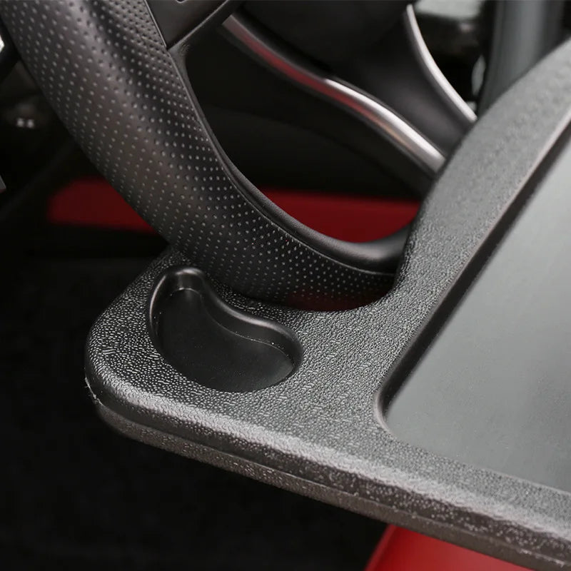 Portable Car Laptop Computer Desk Mount Stand Eat Work Bracket Drink Food Coffee Tray Board Car Steering Wheel Dining Table