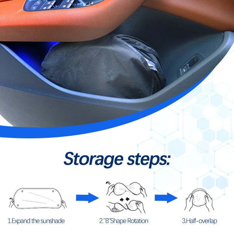 For Hyundai Tucson L 1.5T NX4 Hybrid Windshield Sun Shade Sunshade Sun Visor Protector Foldable Blocks UV Rays Keep Car Cooler