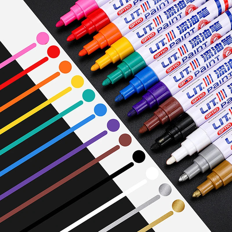 Car Paint Scratch Repair Pen For Cars Coat Scratches Touch Up Remover Tire Oily Mark Pen Waterproof Paint Pencil Car Accessories