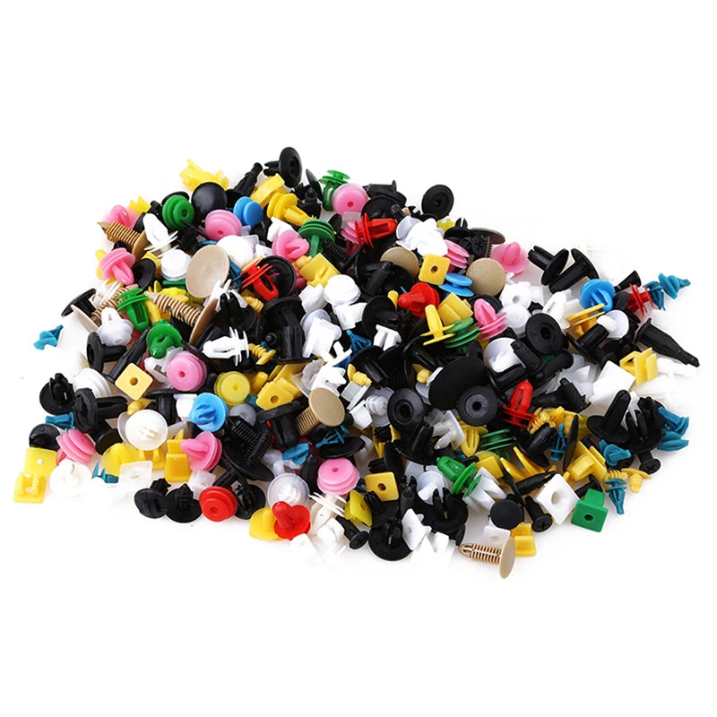 200/500 Pcs Car Clips Fastener Screws Bumper Interior Decoration Auto Nylon Random Mixing Universal Accessories