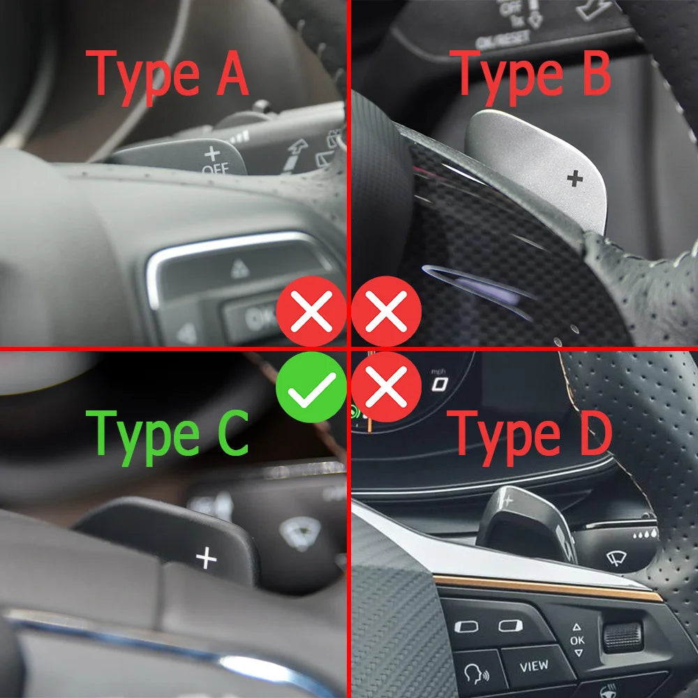 Shift Paddle For Seat Leon FR Cupra Ateca Ibiza 6P Arona Tarraco Alhambra Car Steering Wheel Extension Shifter DSG Gear Stickers