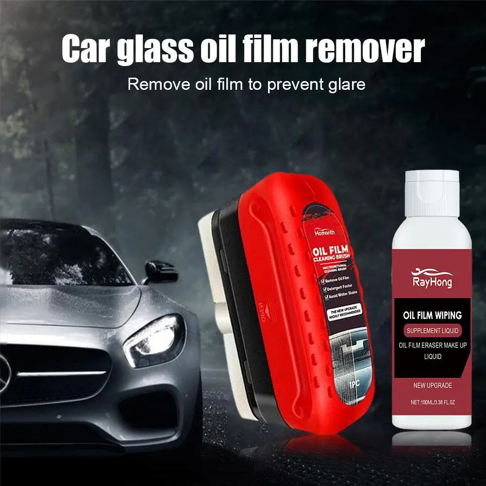 Automotive Glass Oil Film Remover Shining Mouse Windshield Cleaning Strong Decontamination Anti-fog And Rainproof Car Cleaner